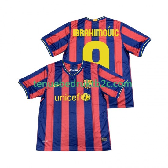 Thuisshirt Retro FC Barcelona Ibrahimovic 9 2009 Mannen 2010 S-S