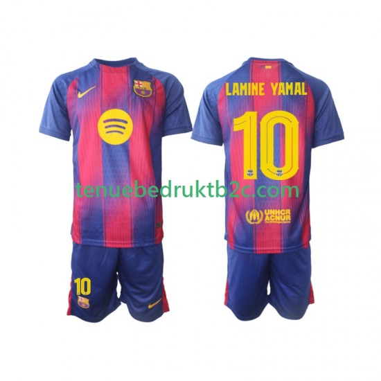 Thuisshirt FC Barcelona Lamine Yamal 10 Champions League Voetbalteneu Kinderen 2025-26 S-S
