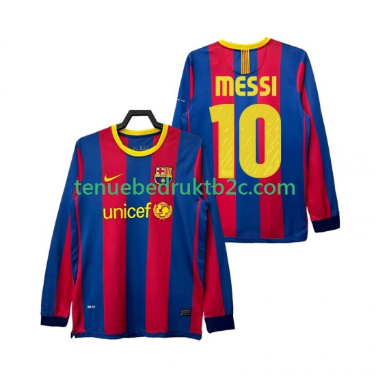 Thuisshirt Retro FC Barcelona Lionel Messi 10 Mannen 2011 2010 L-S
