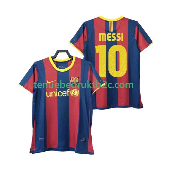 Thuisshirt Retro FC Barcelona Lionel Messi 10 Mannen 2011 2010 S-S