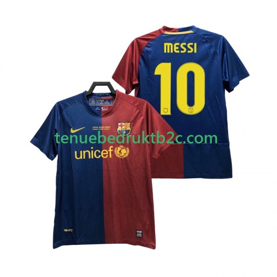 Thuisshirt Retro FC Barcelona Lionel Messi 10 Champions League 2009 Mannen 2008 S-S