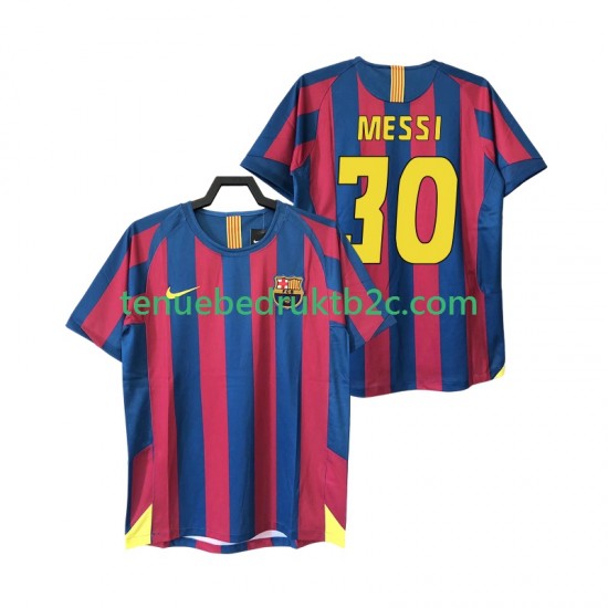 Thuisshirt Retro FC Barcelona Lionel Messi 30 2005 Mannen 2006 S-S