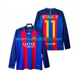 Thuisshirt Retro FC Barcelona Neymar JR 11 2016 2017 Mannen L-S