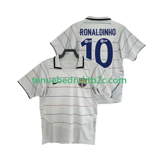 Uitshirt Retro FC Barcelona RONALDINHO 10 2003 Mannen 2004 S-S