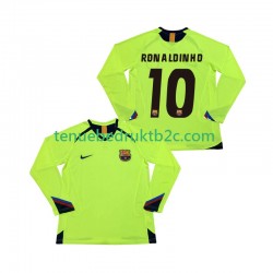 Uitshirt Retro FC Barcelona RONALDINHO 10 2005 Mannen 2006 L-S