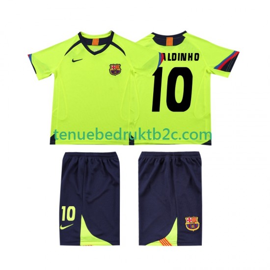 Uitshirt Retro FC Barcelona RONALDINHO 10 2005 Voetbalteneu Kinderen 2006 S-S