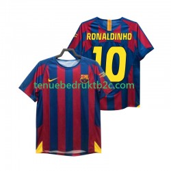 Thuisshirt Retro FC Barcelona RONALDINHO 10 Champions League 2005 Mannen 2006 S-S