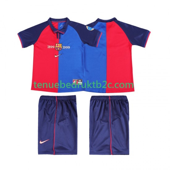 Thuisshirt Retro FC Barcelona 2000 Voetbalteneu Kinderen 1999 S-S
