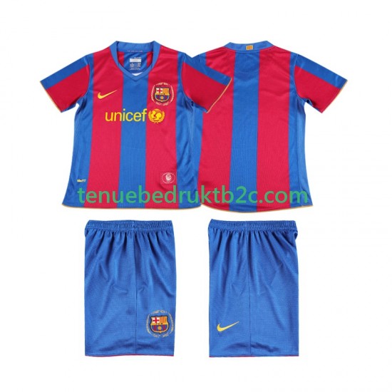 Thuisshirt Retro FC Barcelona 2007 Voetbalteneu Kinderen 2008 S-S