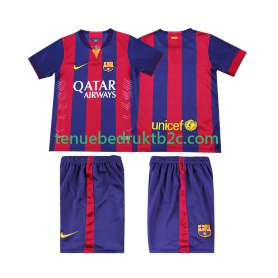 Thuisshirt Retro FC Barcelona 2014 2015 Voetbalteneu Kinderen S-S