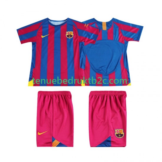 Thuisshirt Retro FC Barcelona Champions League 2005 Voetbalteneu Kinderen 2006 S-S