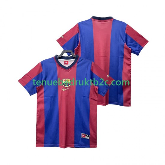 Thuisshirt Retro FC Barcelona Mannen 1998 1999 S-S