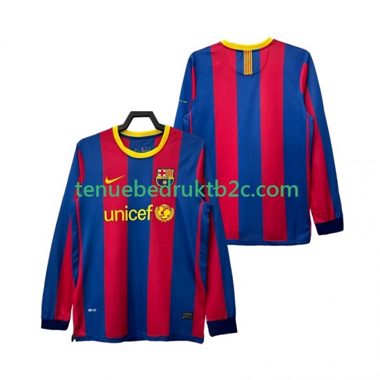 Thuisshirt Retro FC Barcelona Mannen 2011 2010 L-S