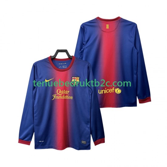 Thuisshirt Retro FC Barcelona 2012 2013 Mannen L-S