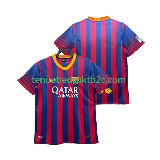 Thuisshirt Retro FC Barcelona 2013 2014 Mannen S-S