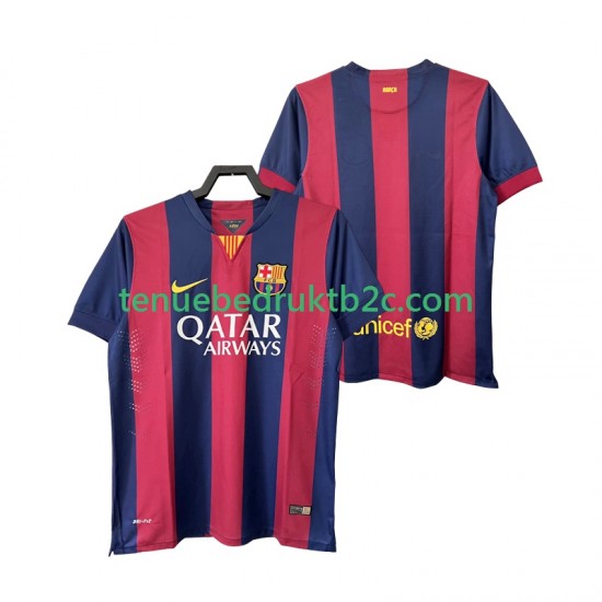 Thuisshirt Retro FC Barcelona 2014 2015 Mannen S-S