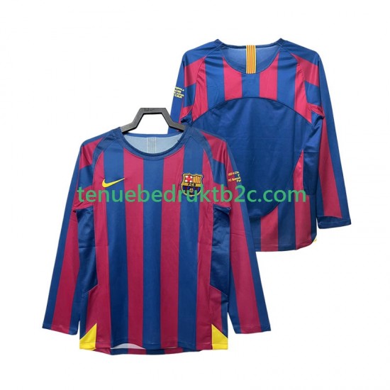 Thuisshirt Retro FC Barcelona Champions League 2005 Mannen 2006 L-S