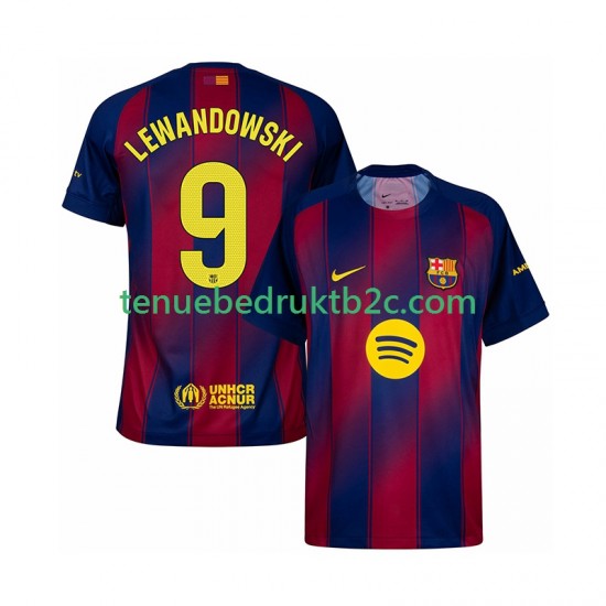 Thuisshirt FC Barcelona Robert Lewandowski 9 Mannen 2025-26 S-S
