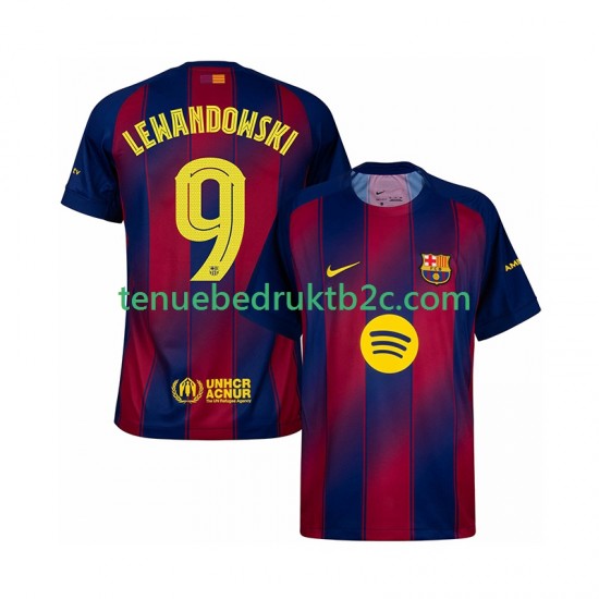 Thuisshirt FC Barcelona Robert Lewandowski 9 Champions League Mannen 2025-26 S-S