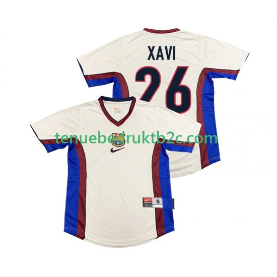 Uitshirt Retro FC Barcelona XAVI 26 Mannen 1998 1999 S-S