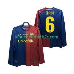 Thuisshirt Retro FC Barcelona XAVI 6 Champions League 2009 Mannen 2008 L-S