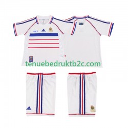 Uitshirt Retro Frankrijk Voetbalteneu Kinderen 1998 S-S