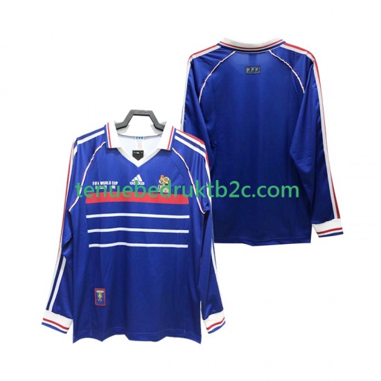 Thuisshirt Retro Frankrijk Mannen 1998 L-S