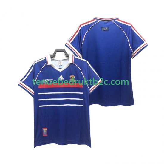 Thuisshirt Retro Frankrijk Mannen 1998 S-S