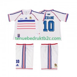 Uitshirt Retro Frankrijk ZIDANE 10 Voetbalteneu Kinderen 1998 S-S