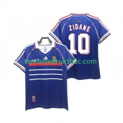 Thuisshirt Retro Frankrijk ZIDANE 10 Mannen 1998 S-S
