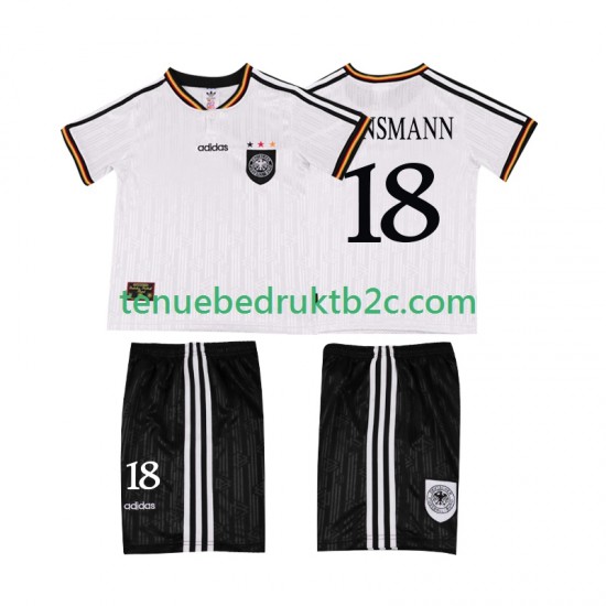 Thuisshirt Retro Duitsland KLINSMANN 18 1996 Voetbalteneu Kinderen S-S