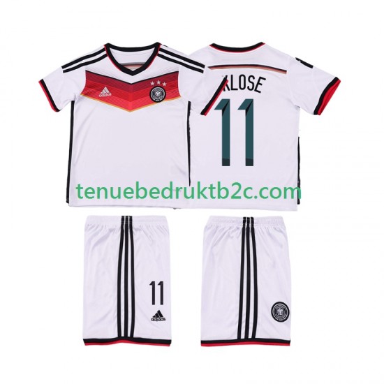 Thuisshirt Retro Duitsland KLOSE 11 2014 Voetbalteneu Kinderen S-S