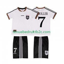 Thuisshirt Retro Duitsland Moller 7 1996 Voetbalteneu Kinderen S-S