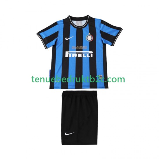 Thuisshirt Retro Inter Milan 2009 Voetbalteneu Kinderen 2010 S-S