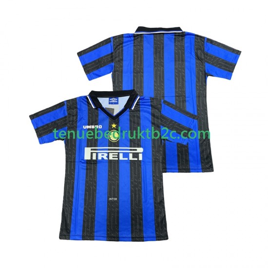 Thuisshirt Retro Inter Milan 1997 Mannen 1998 S-S