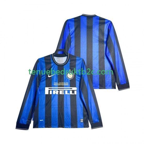 Thuisshirt Retro Inter Milan 2009 Mannen 2010 L-S