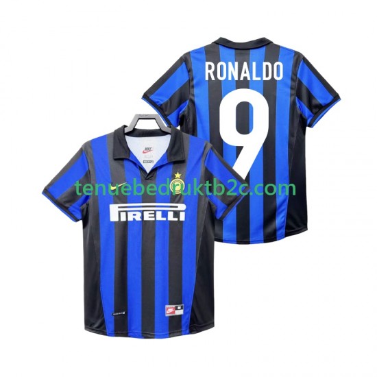 Thuisshirt Retro Inter Milan Roanldo 9 Mannen 1998 1999 S-S