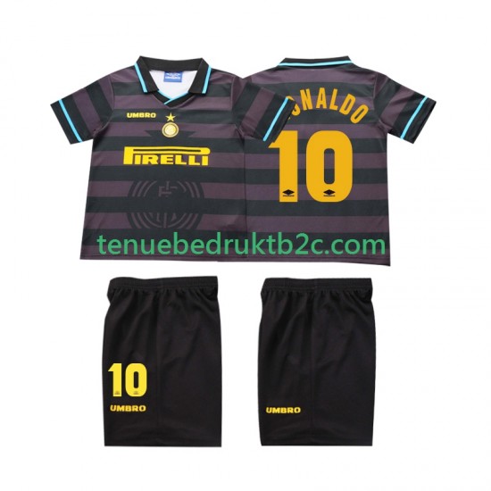 3de shirt Retro Inter Milan Ronaldo 10 1997 Voetbalteneu Kinderen 1998 S-S