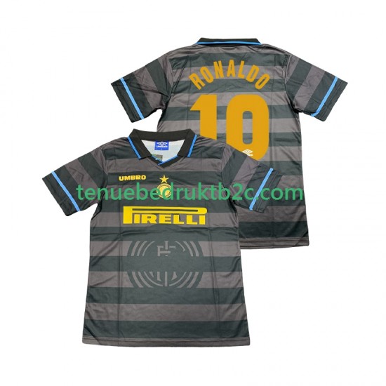 3de shirt Retro Inter Milan Ronaldo 10 1997 Mannen 1998 S-S