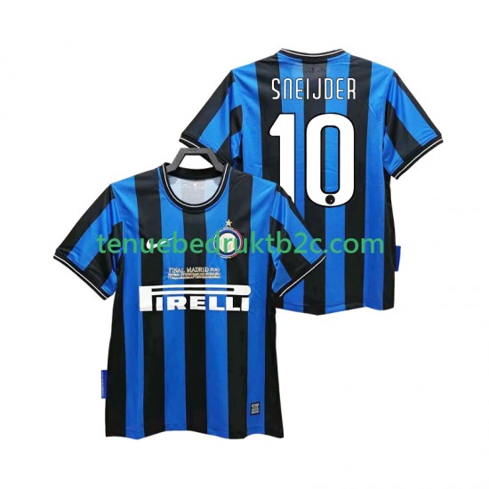 Thuisshirt Retro Inter Milan SNEIJDER 10 2009 Mannen 2010 S-S