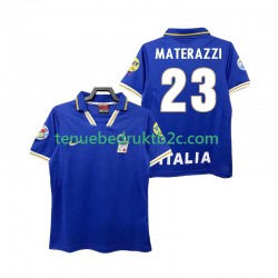 Thuisshirt Retro Italië MATERAZZI 23 1996 Mannen S-S
