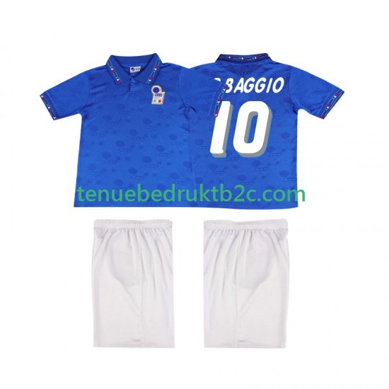 Thuisshirt Retro Italië Roberto Baggio 10 Voetbalteneu Kinderen 1994 S-S