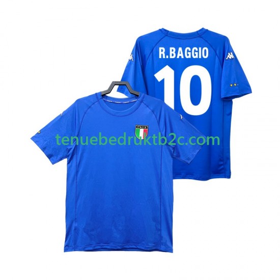 Thuisshirt Retro Italië Roberto Baggio 10 2000 Mannen S-S