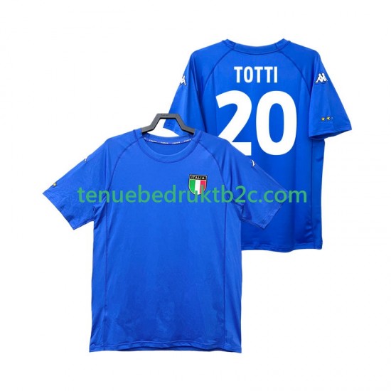Thuisshirt Retro Italië Totti 20 2000 Mannen S-S