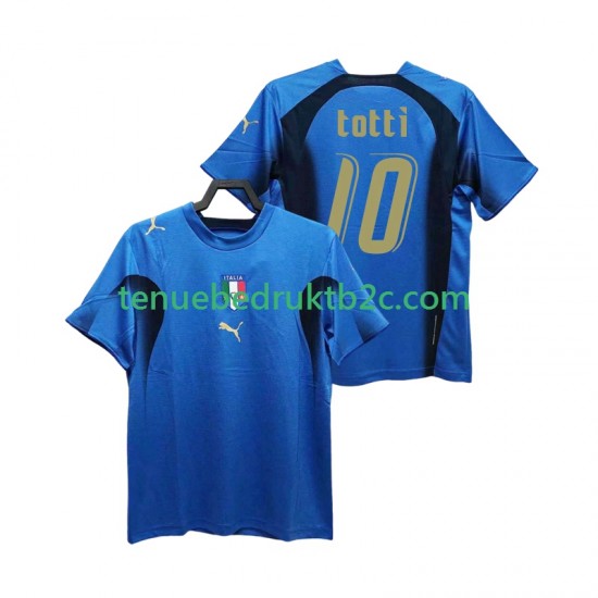 Thuisshirt Retro Italië Totti 20 Mannen 2006 S-S