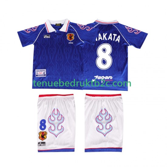 Thuisshirt Retro Japan NAKATA 8 Voetbalteneu Kinderen 1998 S-S