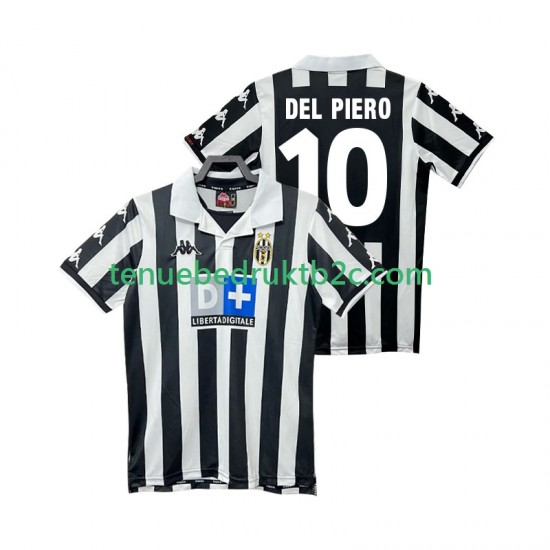 Thuisshirt Retro Juventus DEL PIERO 10 2000 Mannen 1999 S-S