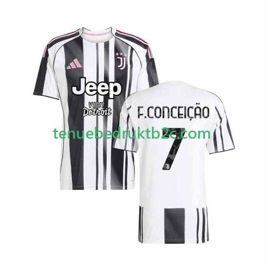 Thuisshirt Juventus Francisco Conceicao 7 Mannen 2025-26 S-S