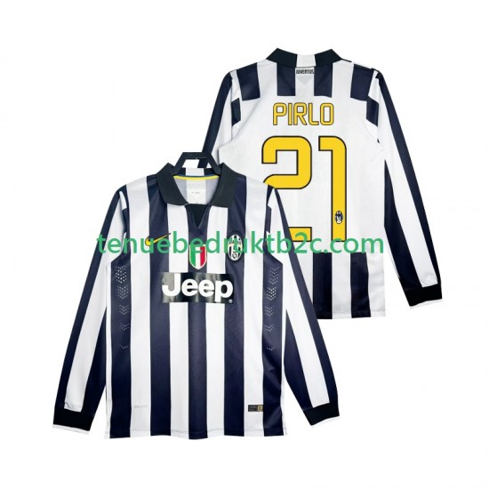 Thuisshirt Retro Juventus Pirlo 21 2014 2015 Mannen L-S