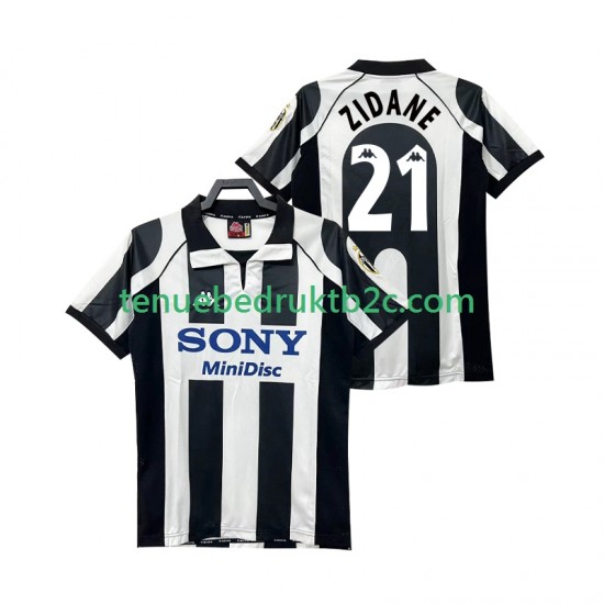 Thuisshirt Retro Juventus ZIDANE 21 1997 Mannen 1998 S-S
